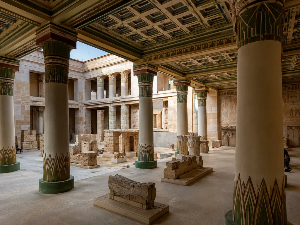 The Egyptian Courtyard in the Neues Museum on Berlin's Museum Island